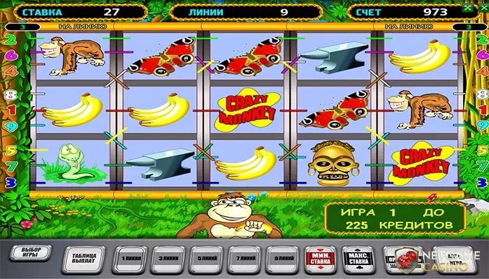 Игровой автомат Crazy Monkey